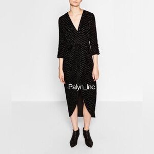 ZARA Velvet Maxi Dress M